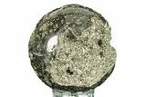 Polished Pyrite Sphere - Peru #264446-1